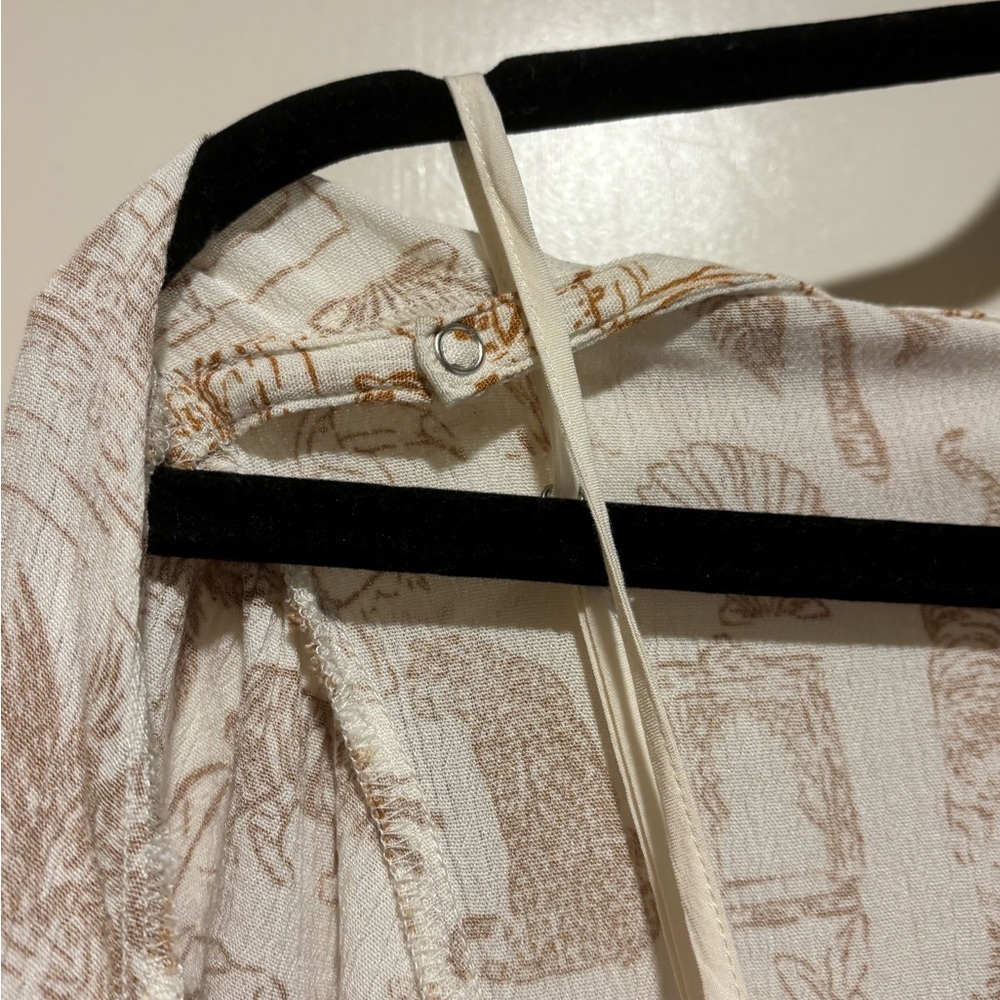 O'Neill Cream and Brown Patterned Dress - Picture 5 of 9